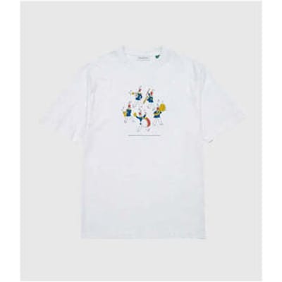 T-shirt Korte Mouw Edmmond Studios Edmmond Brass Band Tee White