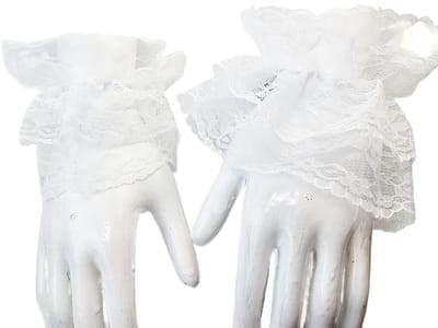 BamBella ® Handschoenen - Maat onesize - kant kort mouwjtes