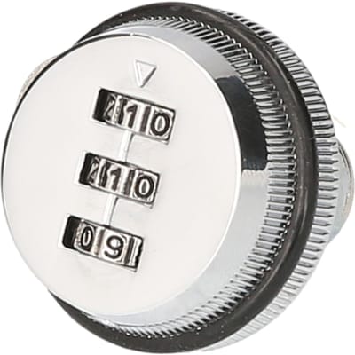 XT20 Combinatie Cam Lock Zinklegering Wachtwoord Codeslot Veiligheidssloten 3-cijferig Draaitongslot zilver