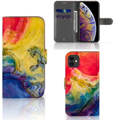 Hoesje Apple iPhone 11 Watercolor Dark