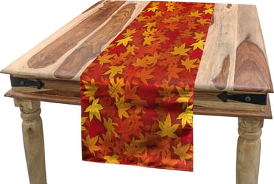 New BedOranje Natuurlijke ontwerpen Accent Rechthoekige Tafelrunner, 40 cm x 180 cm
