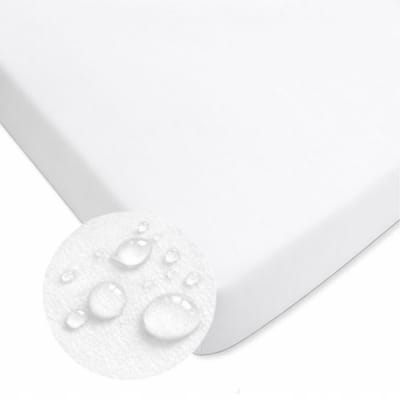 Dartomik - Waterdicht Frotte Laken - 120x60 cm - Wit - Oeko-Tex