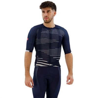 Castelli Climber´s 4.0 Korte Mouw Wielertrui Blauw 2XL Man