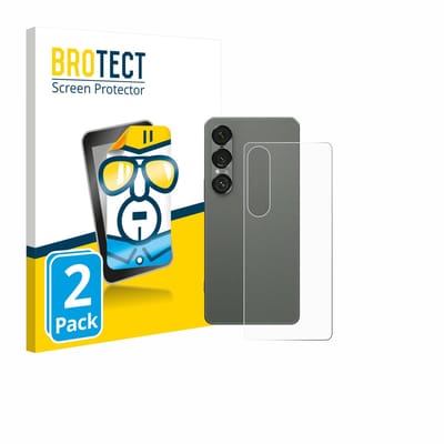 BROTECT - Screenprotector voor Sony Xperia 1 VII (Achterkant) - Folie Beschermfolie transparant 2 Stuks
