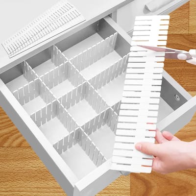 Dailygoods- Lade-organizer 16 Stuks - Verstelbaar - Ladeverdeler - Organizer Keuken - Organizer Kantoor - Hoogwaardig Materiaal