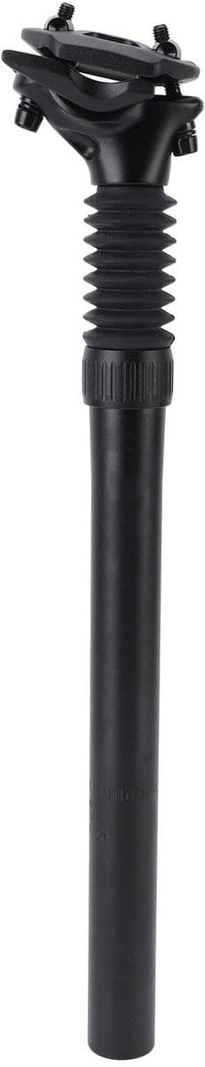 Dailygoods- Verende Zadelpen 30,0 mm x 350 mm - Lichtgewicht Aluminium - Schokabsorberend - Trillingsdemping - Dubbel Spijkerslot - Geschikt voor Mountainbikes/Racefietsen