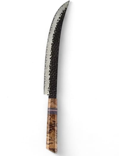KAAMUT® Vleesmes 67 Lagen Damascusstaal – Vlijmscherp – Professioneel Koksmes – Handvat van Spalted Maple & G10