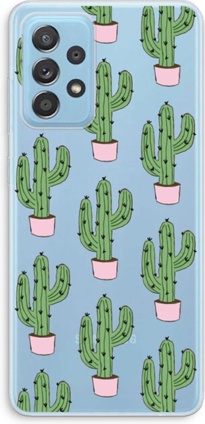 Case Company® - Hoesje geschikt voor Samsung Galaxy A73 hoesje - Cactus Lover - Soft Cover Telefoonhoesje - Bescherming aan alle Kanten en Schermrand