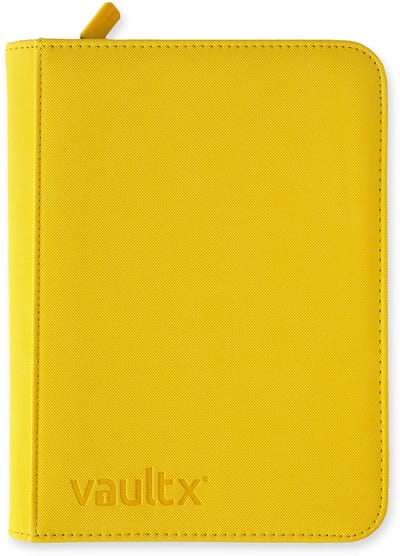 Vault X 4-Pocket Exo-Tec® Zip Binder - Verzamelmap - 160 Kaarten/Geel
