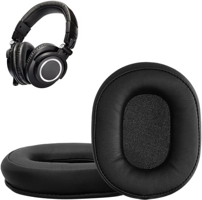 kwmobile 2x oorkussens geschikt voor Sennheiser PXC550 / PXC480 / MB660 - Earpads voor koptelefoon in zwart