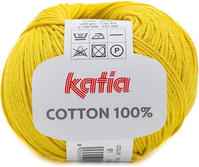 Katia Cotton 100% 61 geel