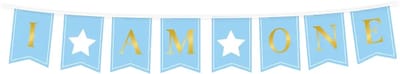 Flag banner - First birthday boy