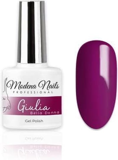 Modena Nails Gellak Bella Donna - Giulia 7,3ml. - Bella Donna - Glanzend - Gel nagellak - Gel nagellak