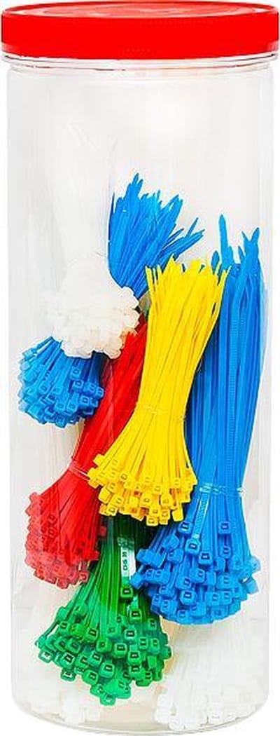 Kabelbinders Tie-Wraps 1000stuks - 4 maten