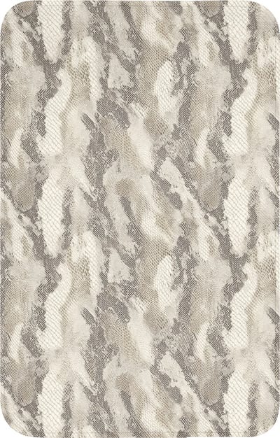 WC mat 50x80 cm - Antislip - Slang - Patroon - Taupe - Toiletmat - Vloermat - Douchemat - Toilet tapijt - Toiletmatten