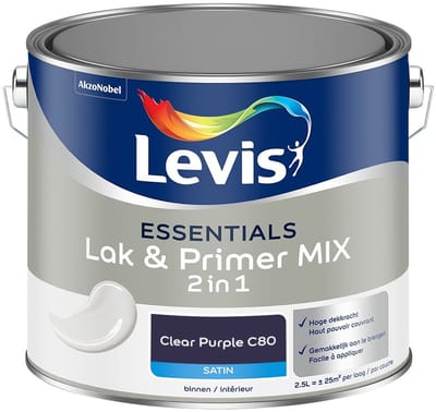 Levis - Essentials Lak & Primer Mix - Clear Purple C80 - Mengverf - 2,5 L