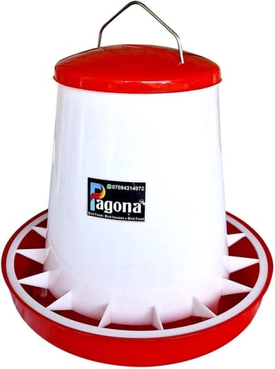 2KG Cilindrische Vogelvoeder voor Tuinvogels, Kwartels en Kuikens - Ophangbaar