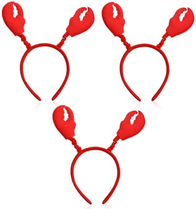 Dailygoods- Hoofdband 3 Stuks - Krab/Kreeft Hoofdbanden - Decoratieve
