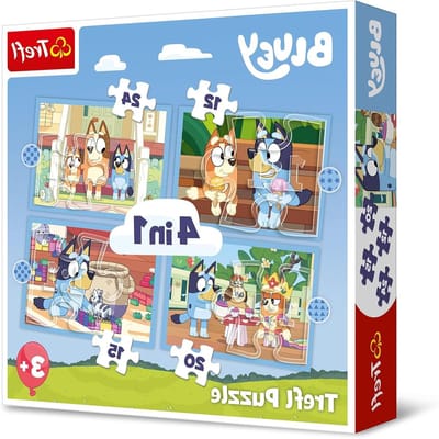 Legpuzzel 4-in-1 - Kinderspel Educatieve puzzel - Kinderen vermaken - Verschillende moeilijkheidsgraden - 28.5 cm x 20.5 cm - Multicolour