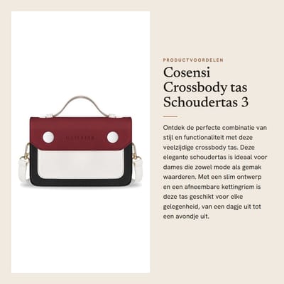 Dailygoods- Schoudertas Dames - Crossbodytas - Handtas Klein - 3 in 1 - Faux Leer - Verstelbare Schouderband