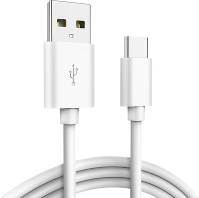 DrPhone UC1 - USB-C - Oplaad Kabel - Fast Charger - 2.4A - 1 Meter - Wit