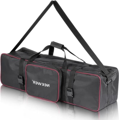 Zware draagtas voor studioapparatuur, statieven, achtergronden en verlichting - 77 cm x 25 cm x 25 cm met schouderriem