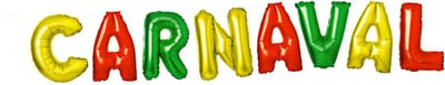 Folat - Folieballonnen 'Carnaval' Meerkleurig 36 cm - 8 stuks