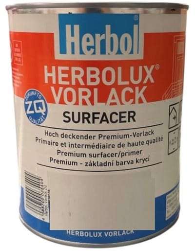 Herbol Herbolux Aqua Vorlack - Watergedragen tussen lack voor hout en diverse ondergronden - 1 L - RAL 9010 Pure White ( gebrokenwit)