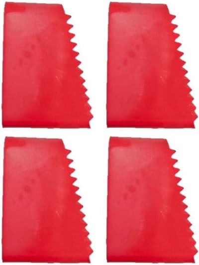 Ladder Voethoezen - Anti-slip Pads - Veilig Klimmen - Gereedschapsloze Installatie - 4 Stuks - Rood Zwart
