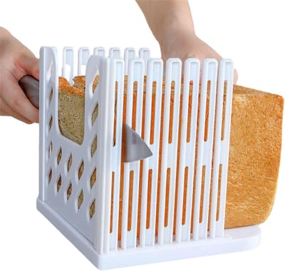 Broodsnijmachine - Sandwichmaker Snijder - Brood Snel Snijden - Inklapbaar Ontwerp - 16 x 15 x 145 cm - Wit