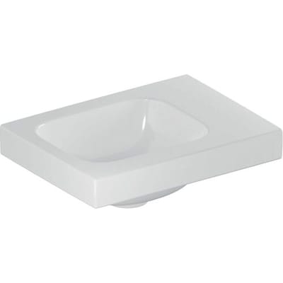 Geberit iCon Light hand-rinse basin 38 cm without tap hole, right 501.830.00.3