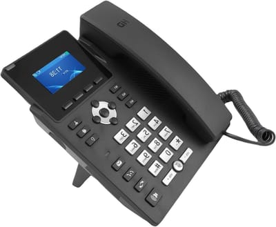 Zakelijke VoIP Telefoon - IP Telefoon Kantoor - Professionele Communicatie - Ruisonderdrukking - 24 Inch Kleurenscherm - Zwart