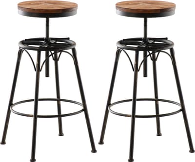 CLP Beam Set van 2 barkrukken bronzen