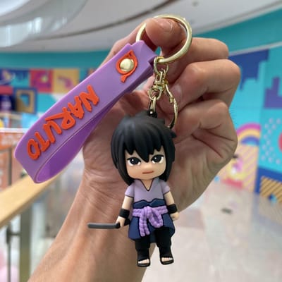 Naruto Anime PVC Sleutelhanger Model - Haruno Sakura Hatake Kakashi Gaara Uzumaki Naruto - Hanger Sleutelhangers voor Kinderen Verjaardag Speeltje G brown