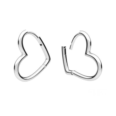 ARLIZI 2281 Oorbellen hartje oorhaak - sterling zilver - 2 cm