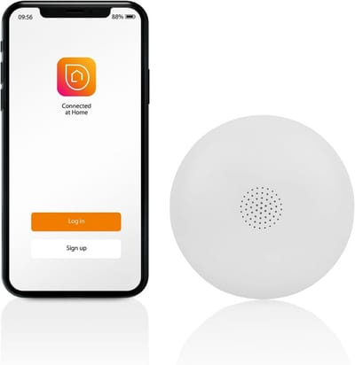 Waterdetector met Sensoren - Lekdetector Alarm - Huis Beschermen - 75 dB Sirene - 2 Sensoren - Wit