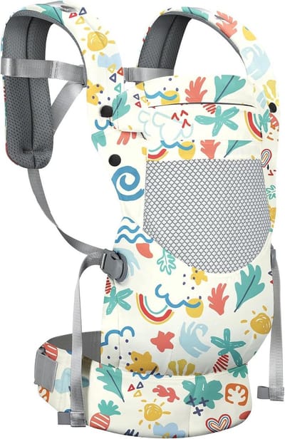 Baby Draagzak - Draagzak baby Babyhouder - Comfortabel Dragen - Ergonomisch Ontwerp - 3-36 Maanden - Blauw