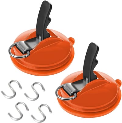 Dailygoods- Zuignaphaken - 2 Stuks - Multifunctionele Haak voor Auto - Zuignappen voor Auto - S-Haken - Robuust en Veilig - Eenvoudig te Installeren - Zuignap