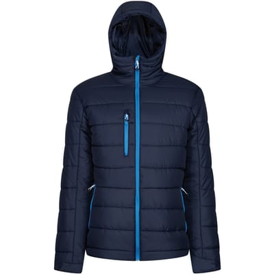 Regatta Heren Navigate Thermische Hooded Jacket (Marine / Frans Blauw)