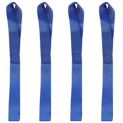 Dailygoods- Spanbanden met zachte gesp - 4 stuks - 30 cm lengte - 2,5 cm breedte - 800 kg draagkracht - hoogwaardig polyester - Sjorbanden
