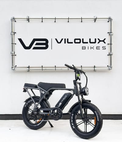 Vilolux® Fatbike electrisch - Fatbike C80 - GREY - Legaal - Achterzit - Rijklaar geleverd - Niet opvoerbare fatbike - 2 Jaar garantie - Hydraulische remmen - Alarm - Telefoontasje - Full Color LCD Display
