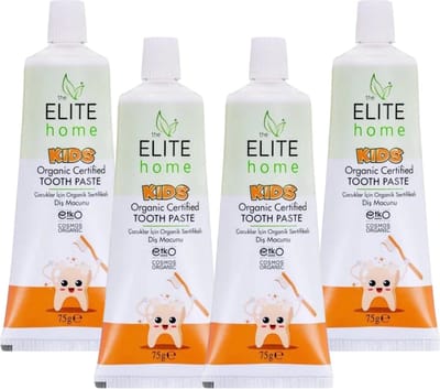 The Elite Home - Natuurlijke Kindertandpasta - 4 x 75 gr