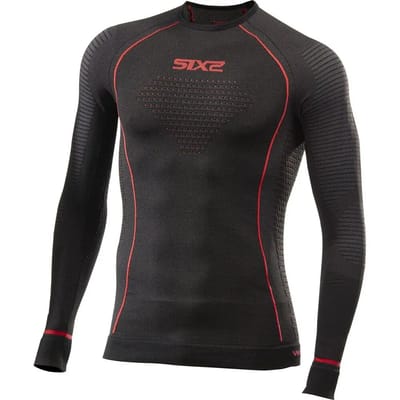 Sixs Ts2w Cu Lange Mouwen Basislaag Zwart XL-2XL Man