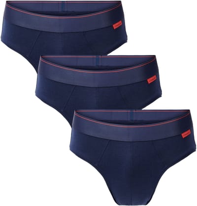 Undiemeister Slip Heren - Storm Cloud (Donker blauw) - Tencel Modal - Zijdezacht - Ademend - Anti-Bacterieel - Ondergoed - Slim Fit - Maat S