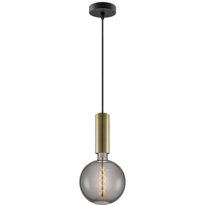 Home sweet home hanglamp Saga brons Spiral g180 - smoke