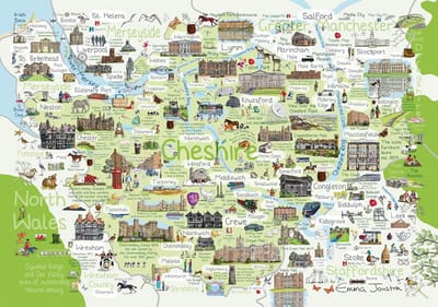 Legpuzzel 1000 Stukken - Gedetailleerde Kaart Illustratie - Puzzelen voor Volwassenen