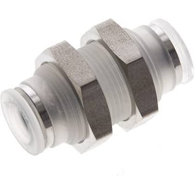 8mm PA Insteekfitting Schotdoorvoer EPDM/PTFE