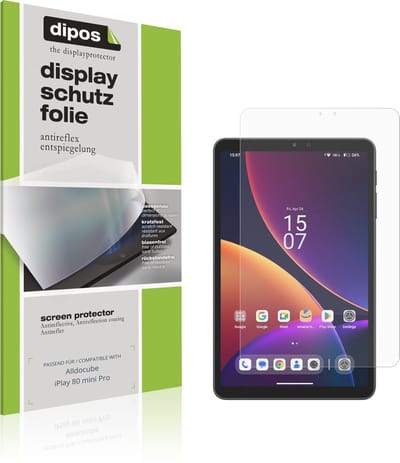 dipos – 2x Matte Beschermfolie geschikt voor Alldocube iPlay 80 mini Pro | Krasbestendige & antireflecterende Screenprotector Ultra-Thin