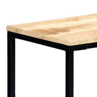 vidaXL - Wandtafel - 140x35x76 - cm - massief - ruw - mangohout