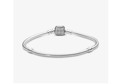 Fler® | Armband 925 Sterling Zilver | 925 Sterling Zilver bedelarmband | Past op populaire bedel armbanden | Bedelarmband dames zilver | Vlinder sluiting | Elegante dames armband | Maat 19